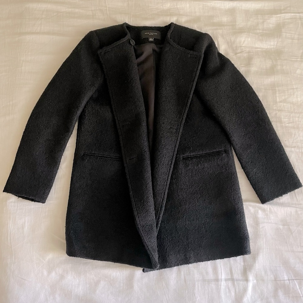 Ann Taylor Fleece Peacoat